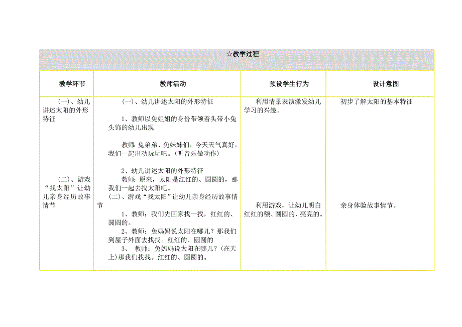 小班语言《小兔找太阳》 (2).doc_第2页