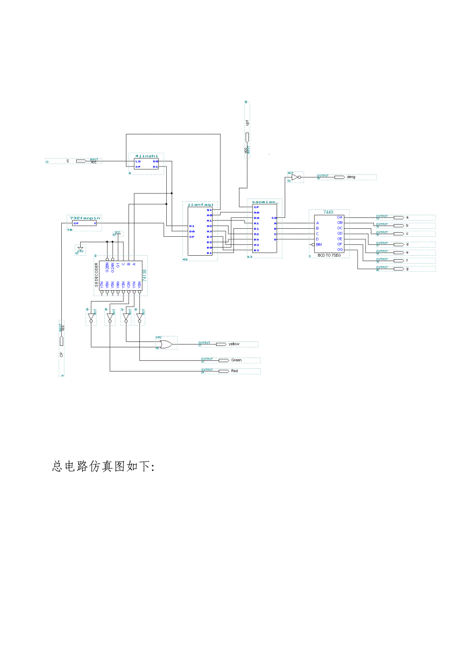 EDA课程设计报告交通控制灯_第4页