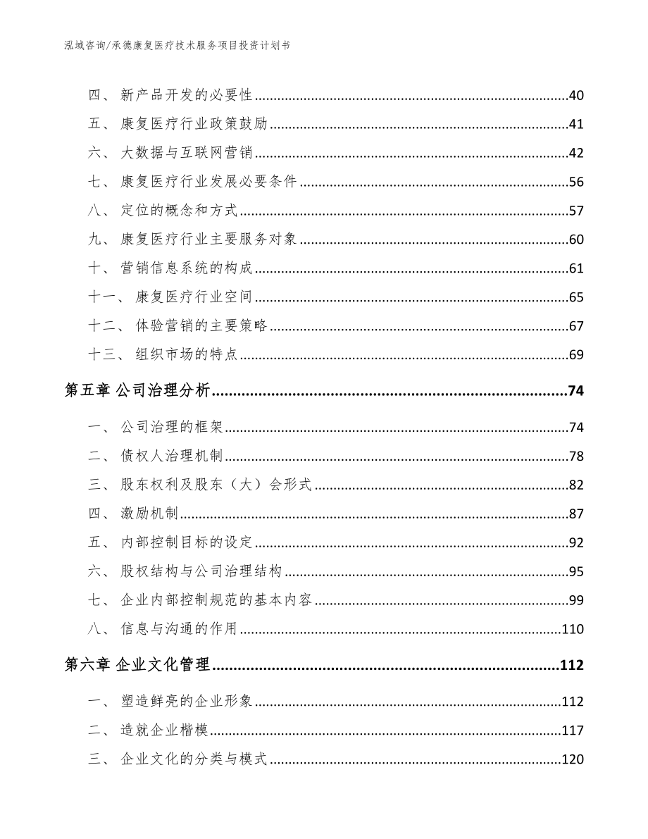 承德康复医疗技术服务项目投资计划书模板参考_第2页