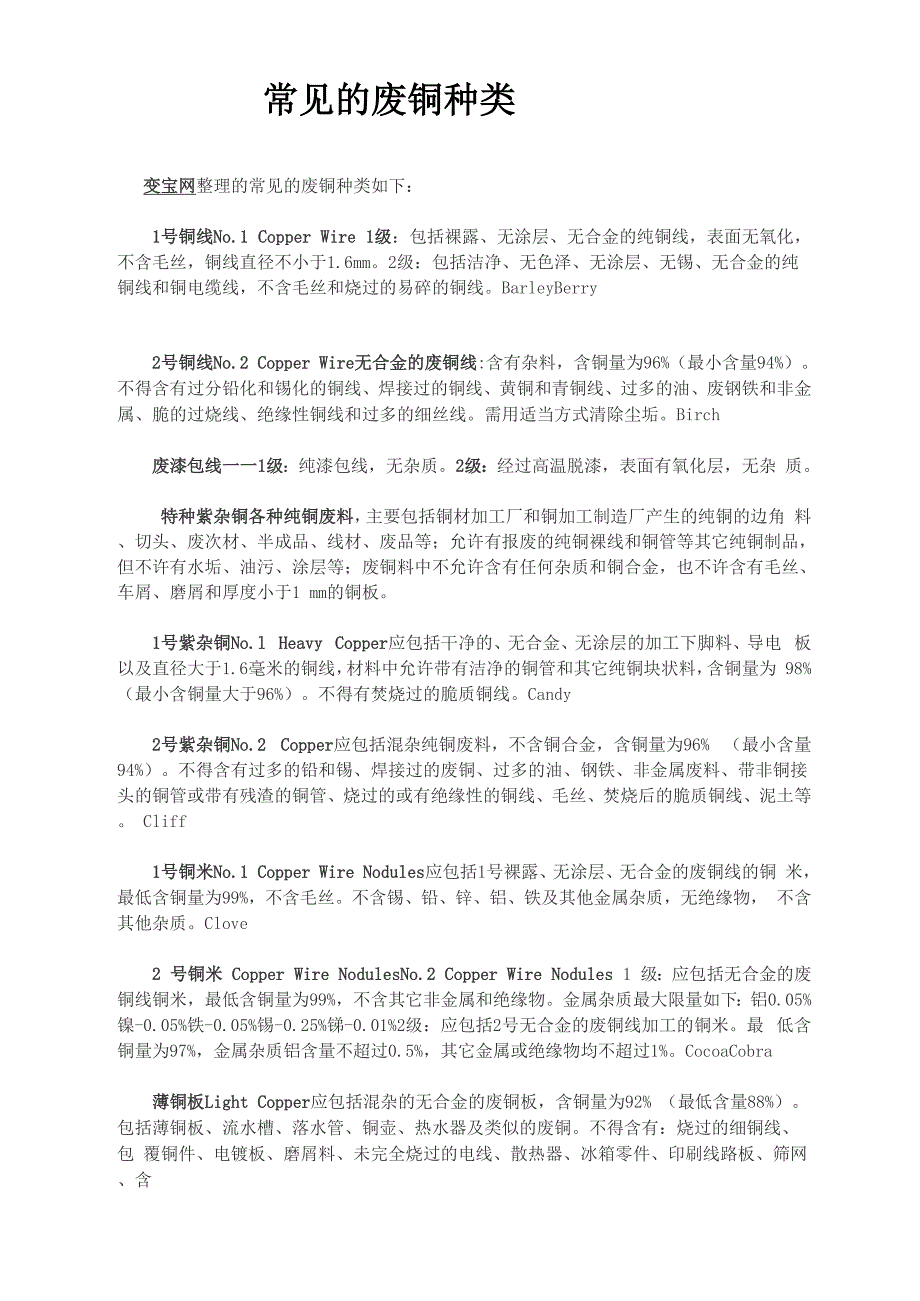 常见的废铜种类_第1页