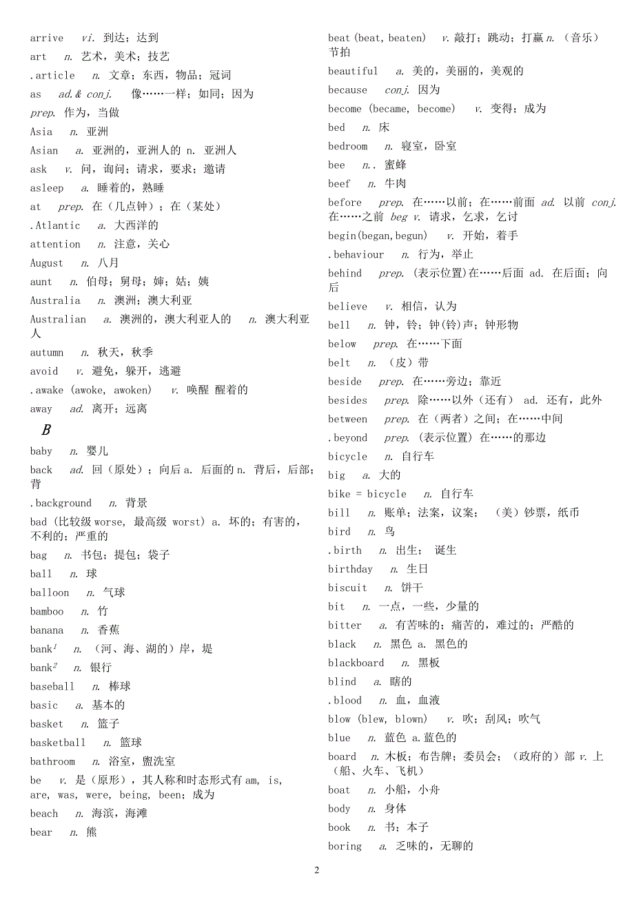 中考英语词汇表.doc_第2页