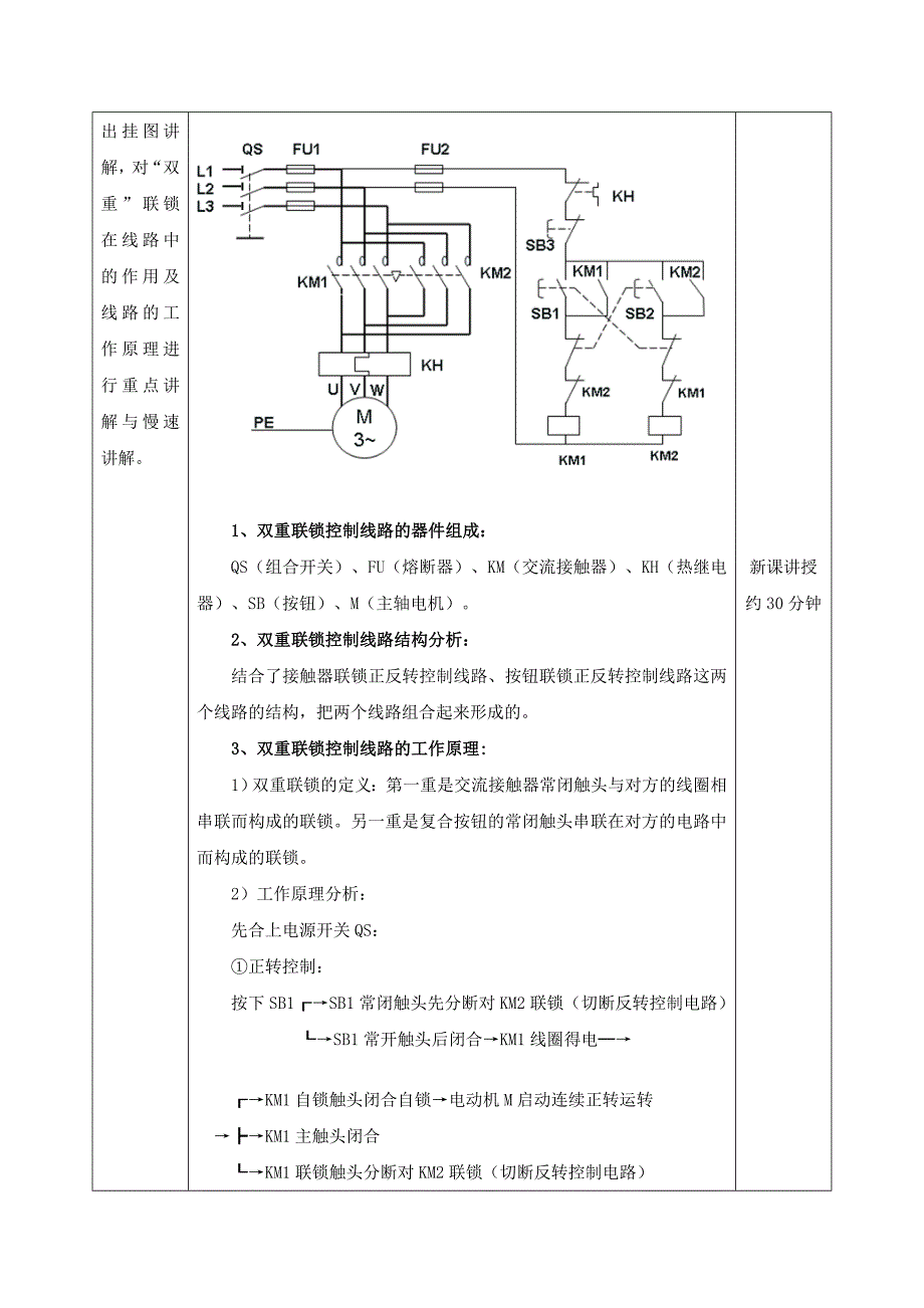 三相异步电机正反转控制教案_第3页