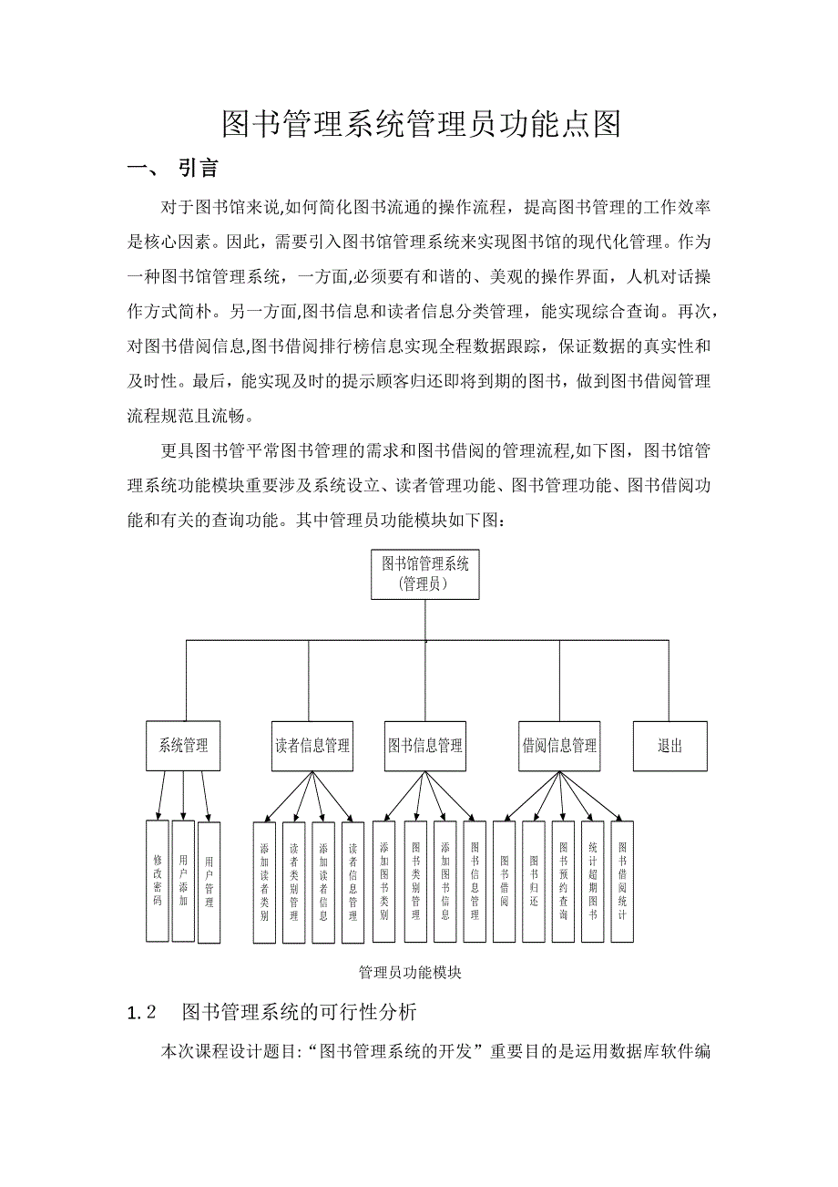 图书馆管理系统管理员功能模块_第1页