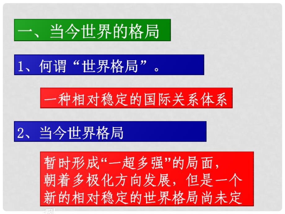 九年级历史下册 第七单元第15课世界政治格局的多极化趋势课件 人教新课标版_第2页