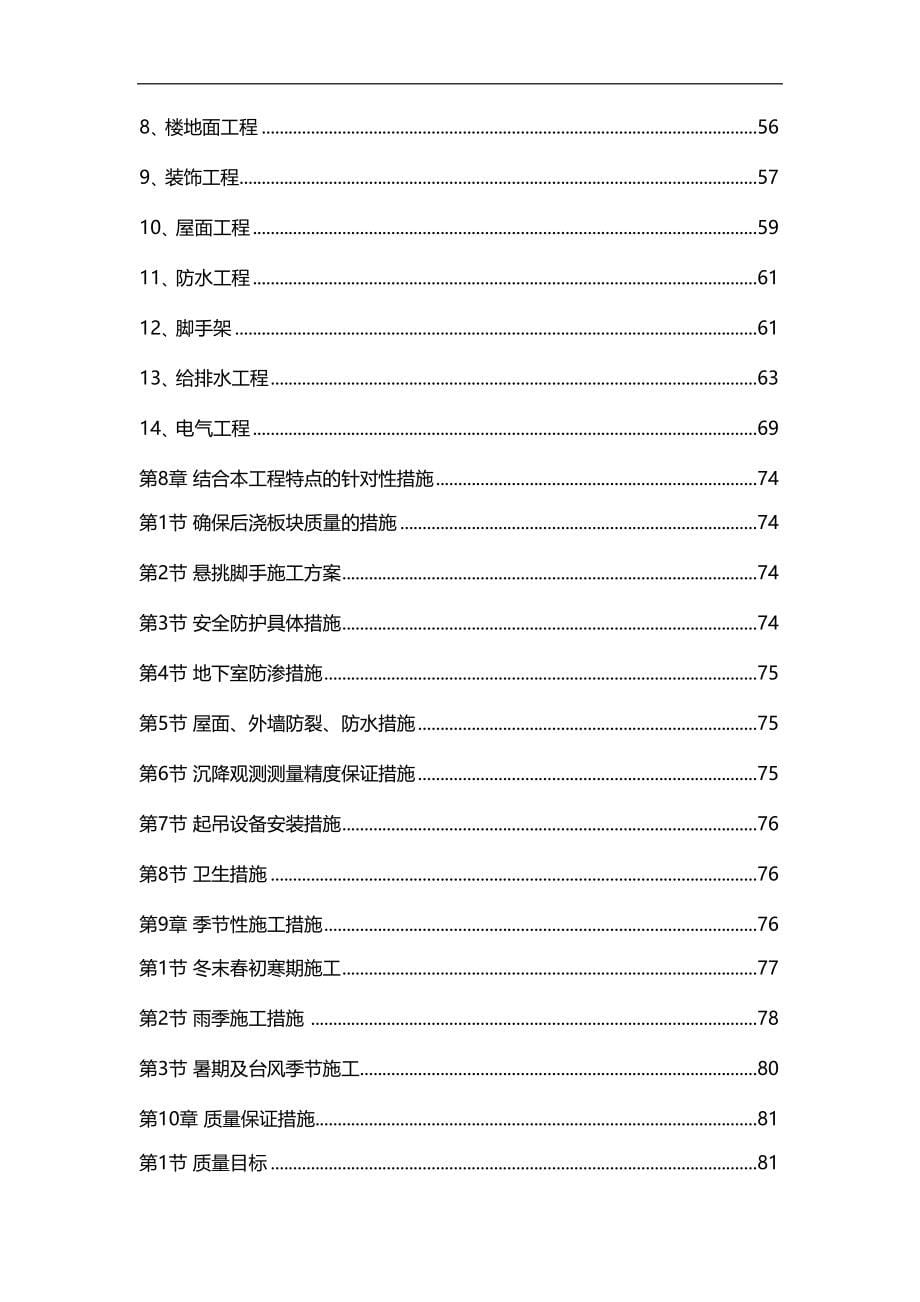 国家级康居示范小区施工组织设计(DOC 184页)_第5页