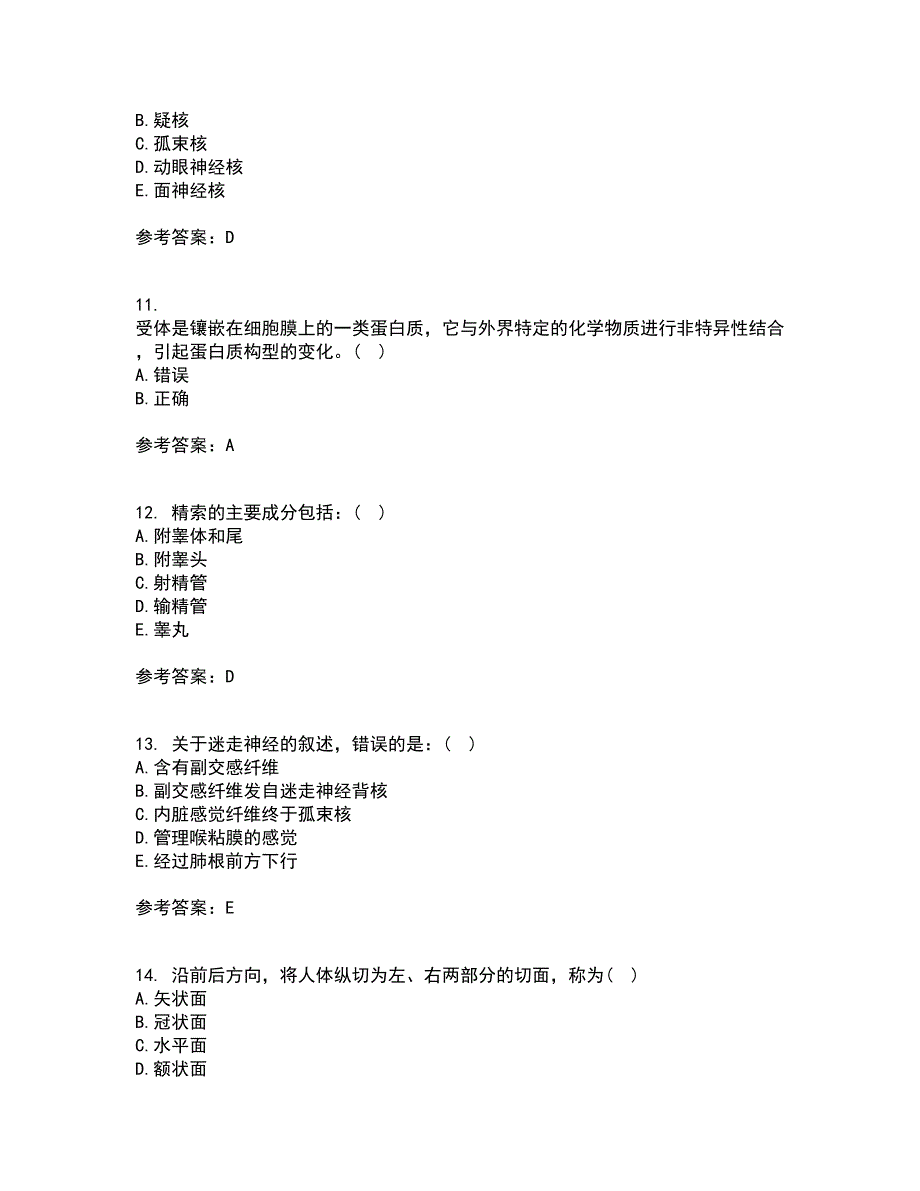 天津大学21春《人体解剖生理学》离线作业一辅导答案36_第3页