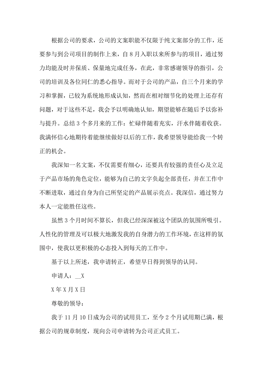 （多篇汇编）文案转正述职报告_第3页