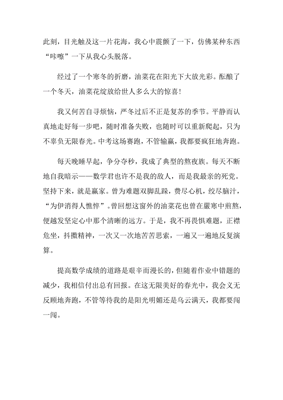 最新选努力奔跑初二年级作文700字精选_第3页