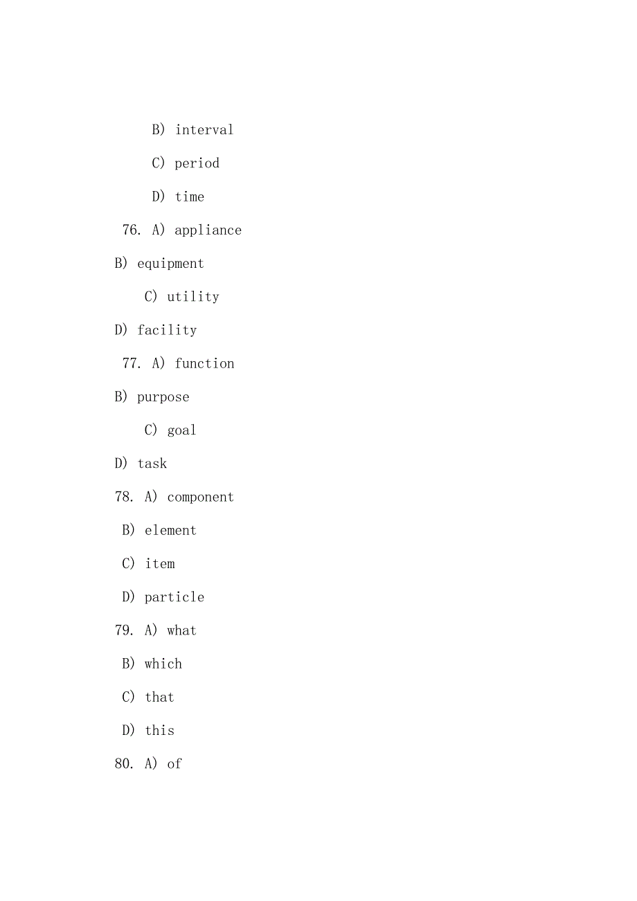 2022年1月大学英语四级考试试题及参考答案(4).docx_第4页