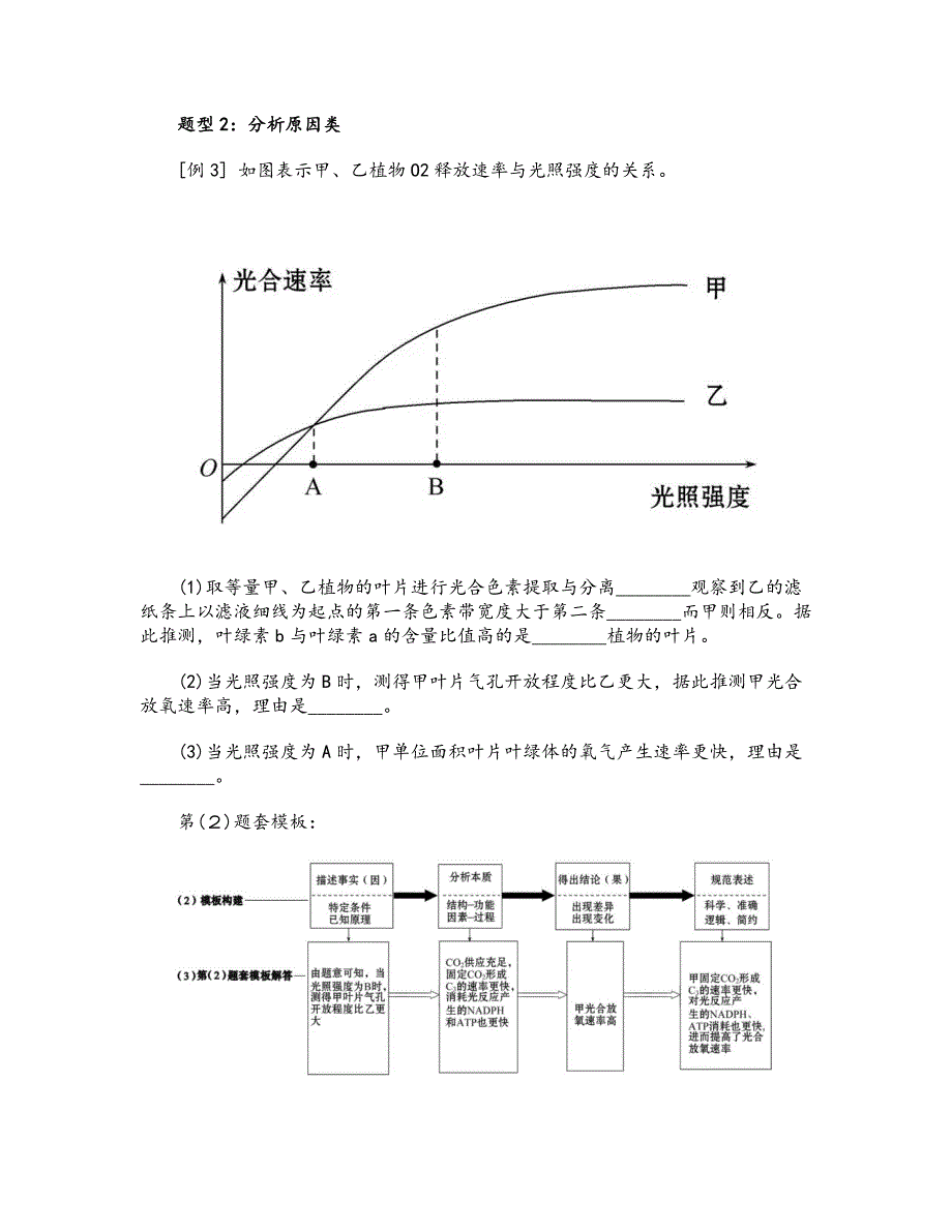 高考生物长句子表达模板_第3页