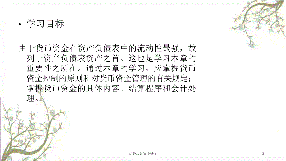 财务会计货币基金课件_第2页