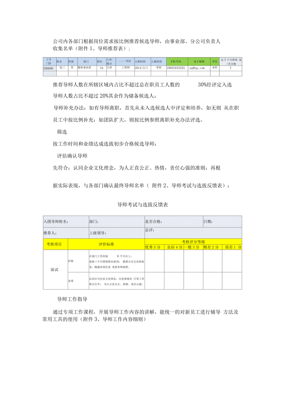 企业导师管理制度(很全面_第2页