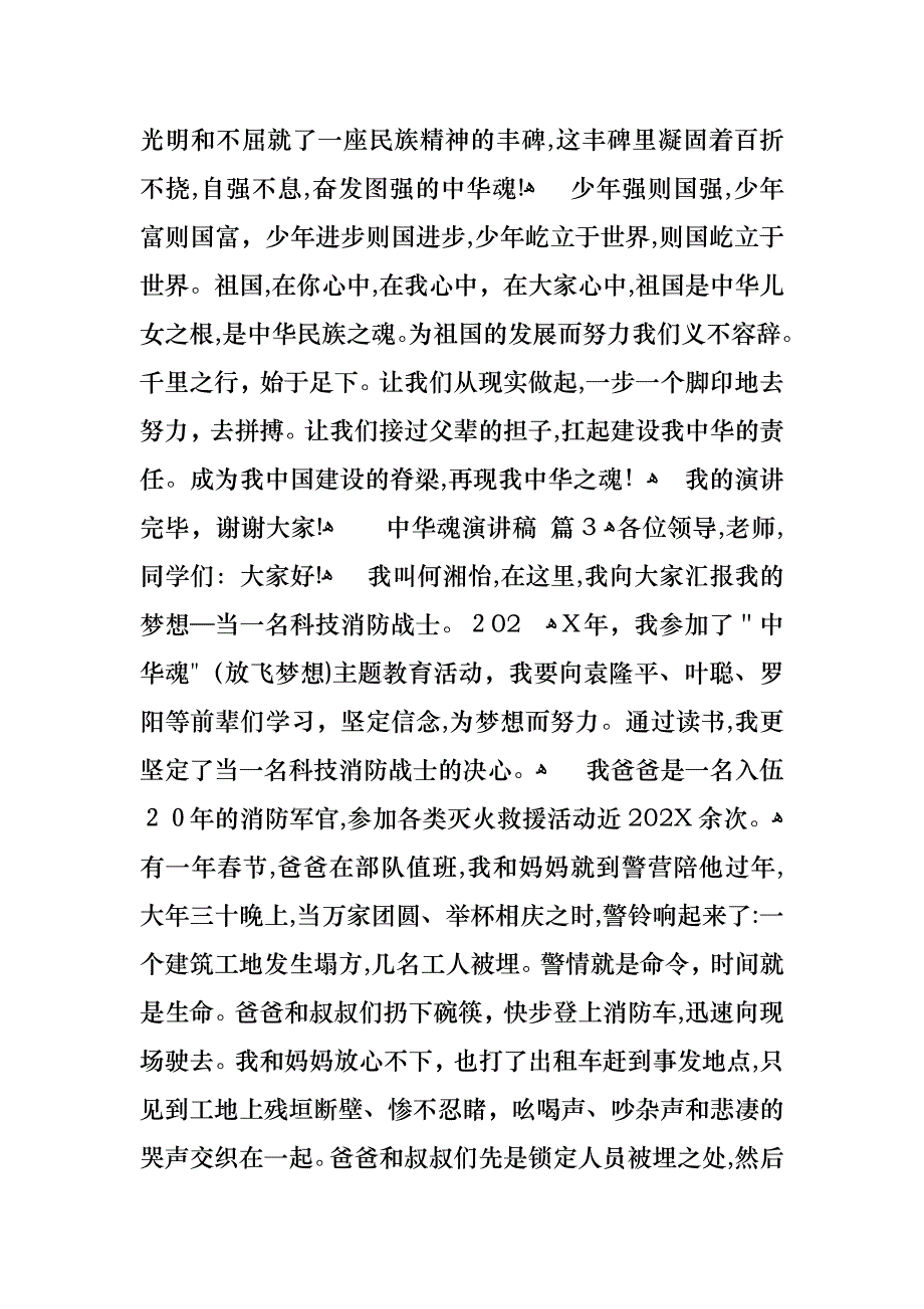 中华魂演讲稿范文集合六篇_第4页