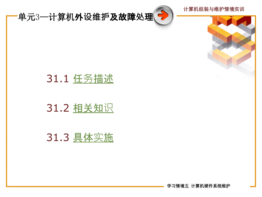 学习情境5 单元3 计算机外设维护及故障处理_第4页