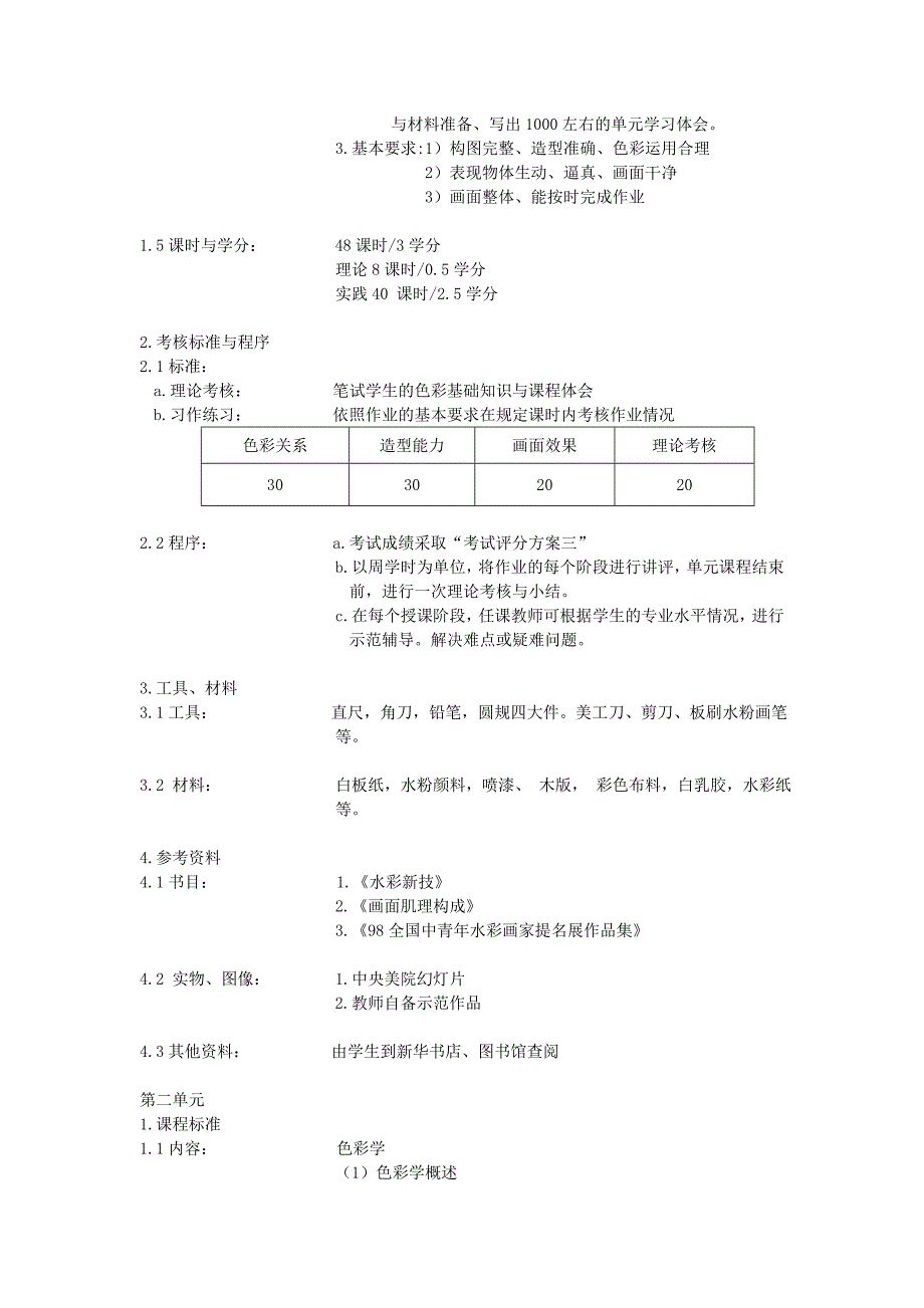 设计色彩教学大纲.doc_第2页