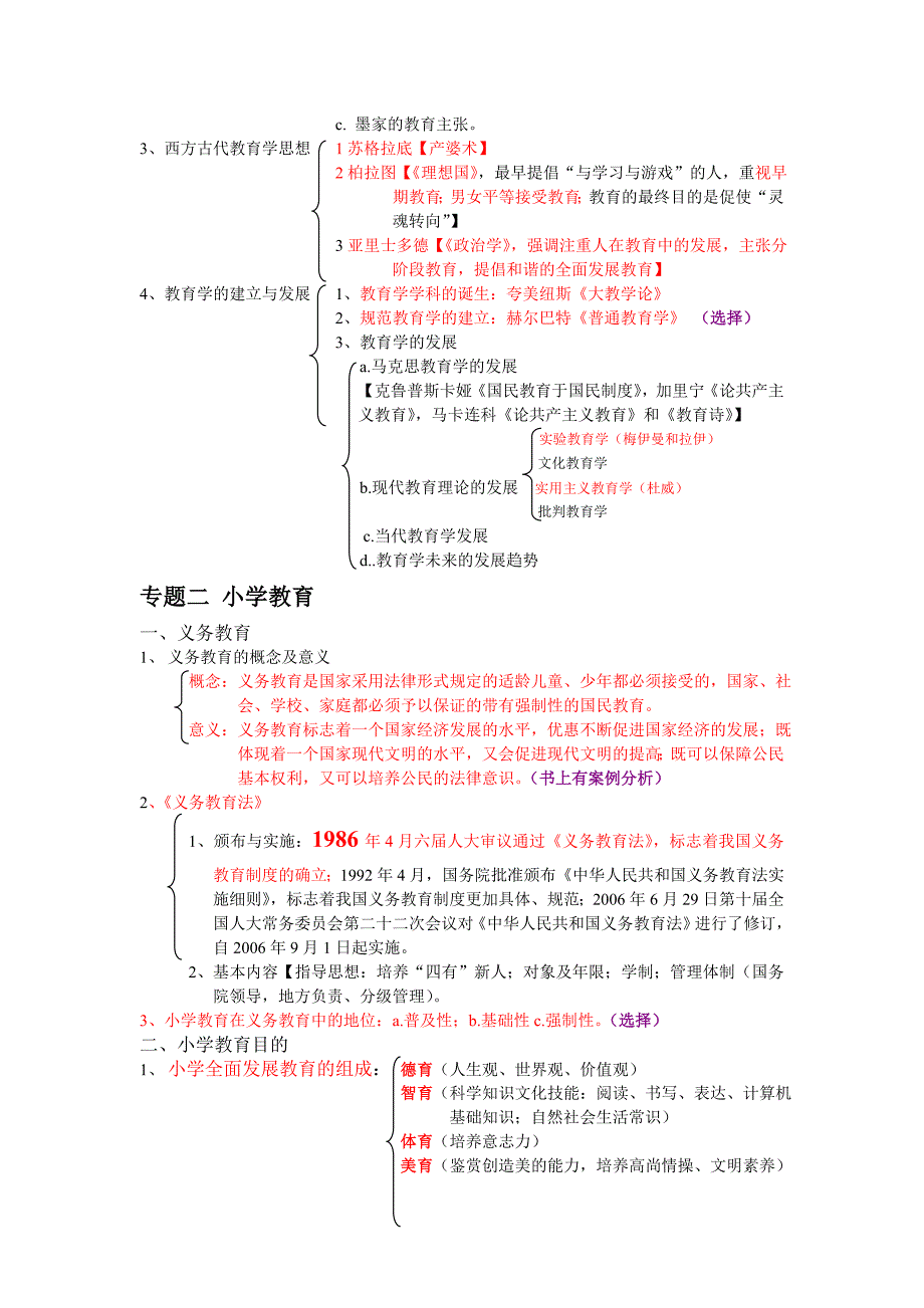 教师招聘考试复习资料划重点考点_第2页