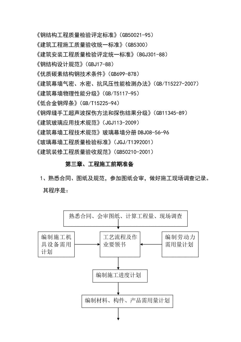 雨棚钢结构施工组织设计教材_第5页