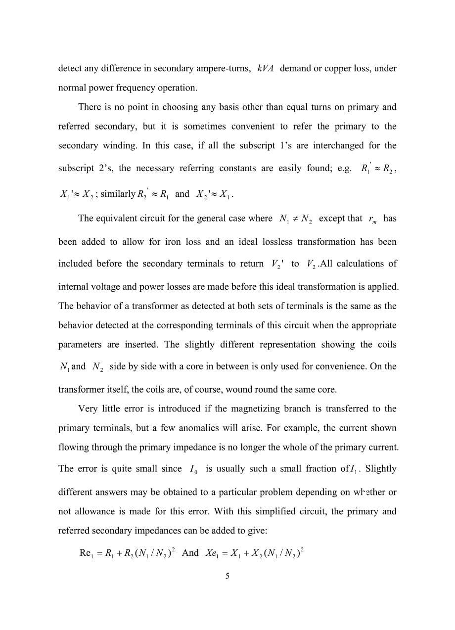 负载运行的变压器中英文翻译.doc_第5页