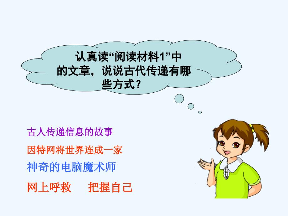 人教版小学五年级语文下册第六单元信息传递改变着我们的生活课件新授_第2页