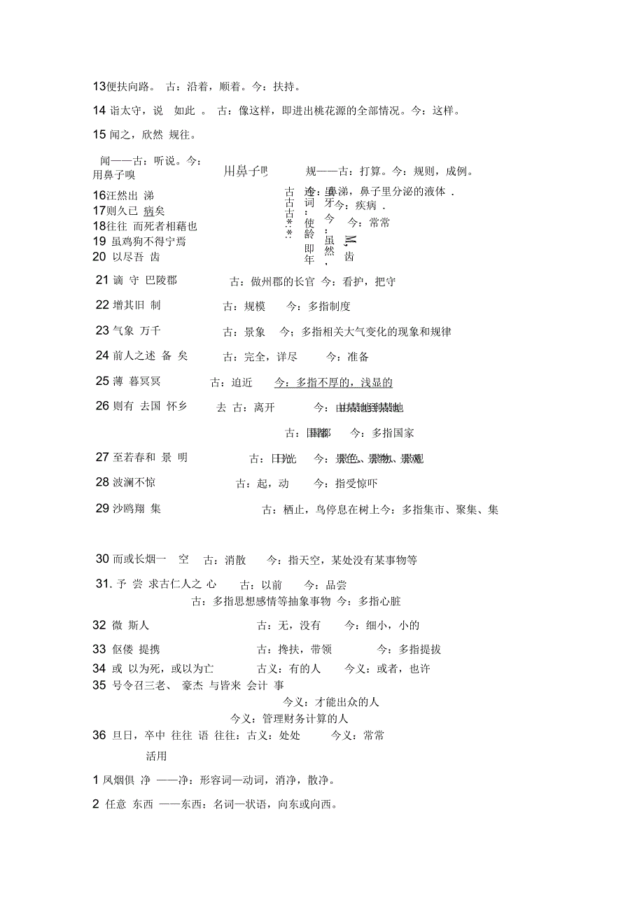 苏教版九年级上册文言文知识点结构_第2页