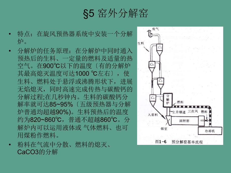 窑外分解窑分解炉种类和结构ppt课件_第1页