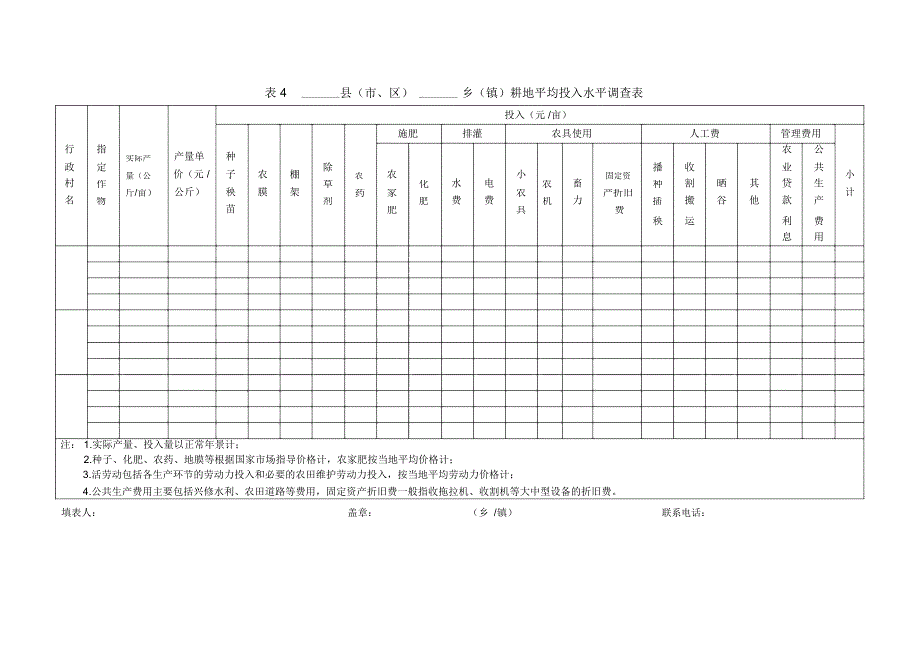 耕地质量等级成果补充完善调查表格_第4页