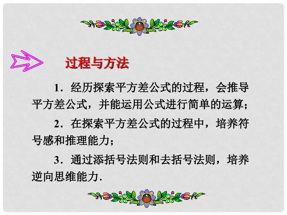 安徽省安庆市桐城吕亭初级中学八年级数学上册 平方差公式课件 新人教版_第3页