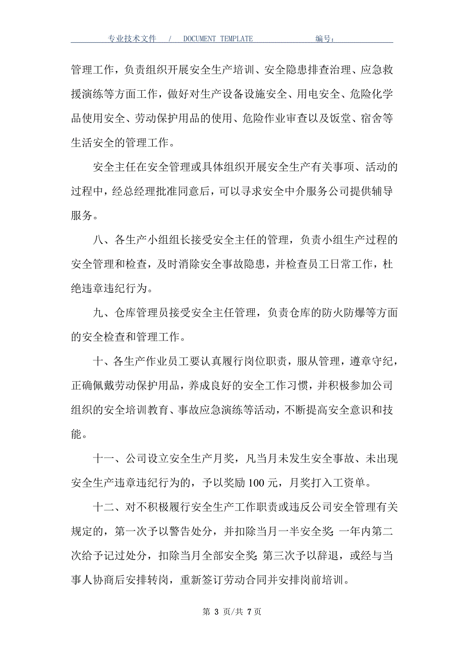 公司安全管理制度（正式版）_第3页