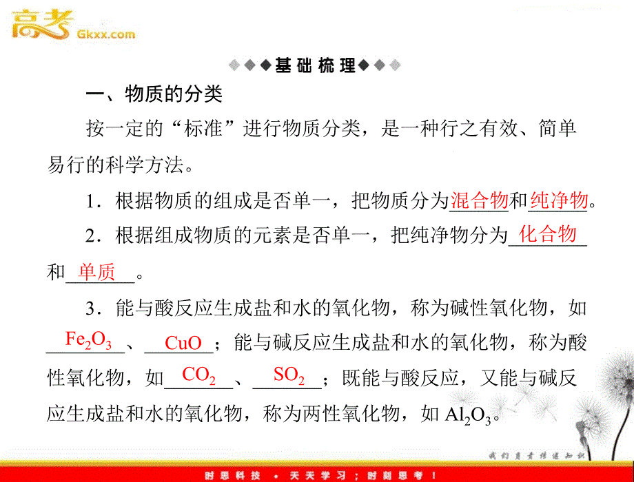 高中化学2.1《简单分类法及其应用》第一课时 课件（人教版必修一）_第3页