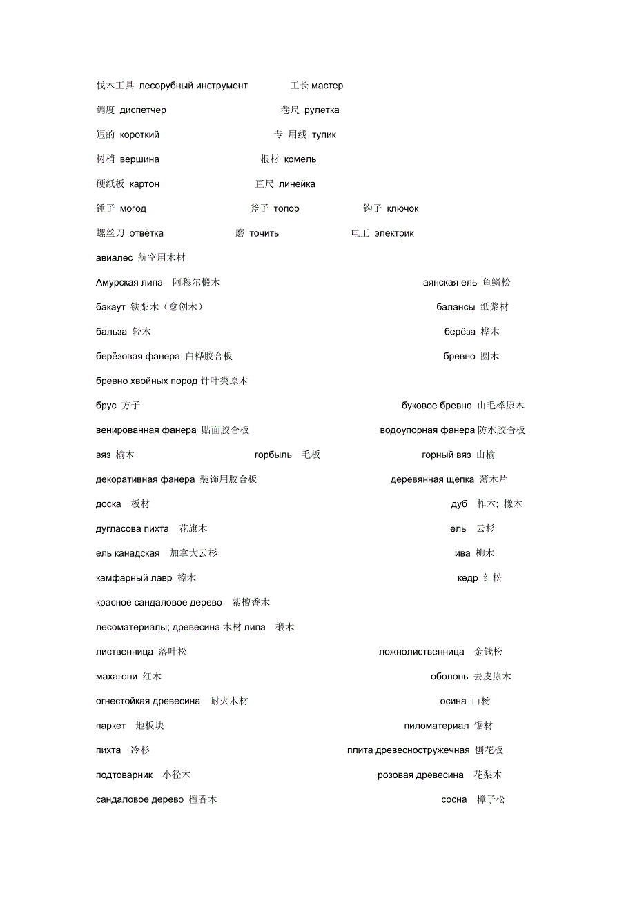 木材俄语词汇.doc_第4页