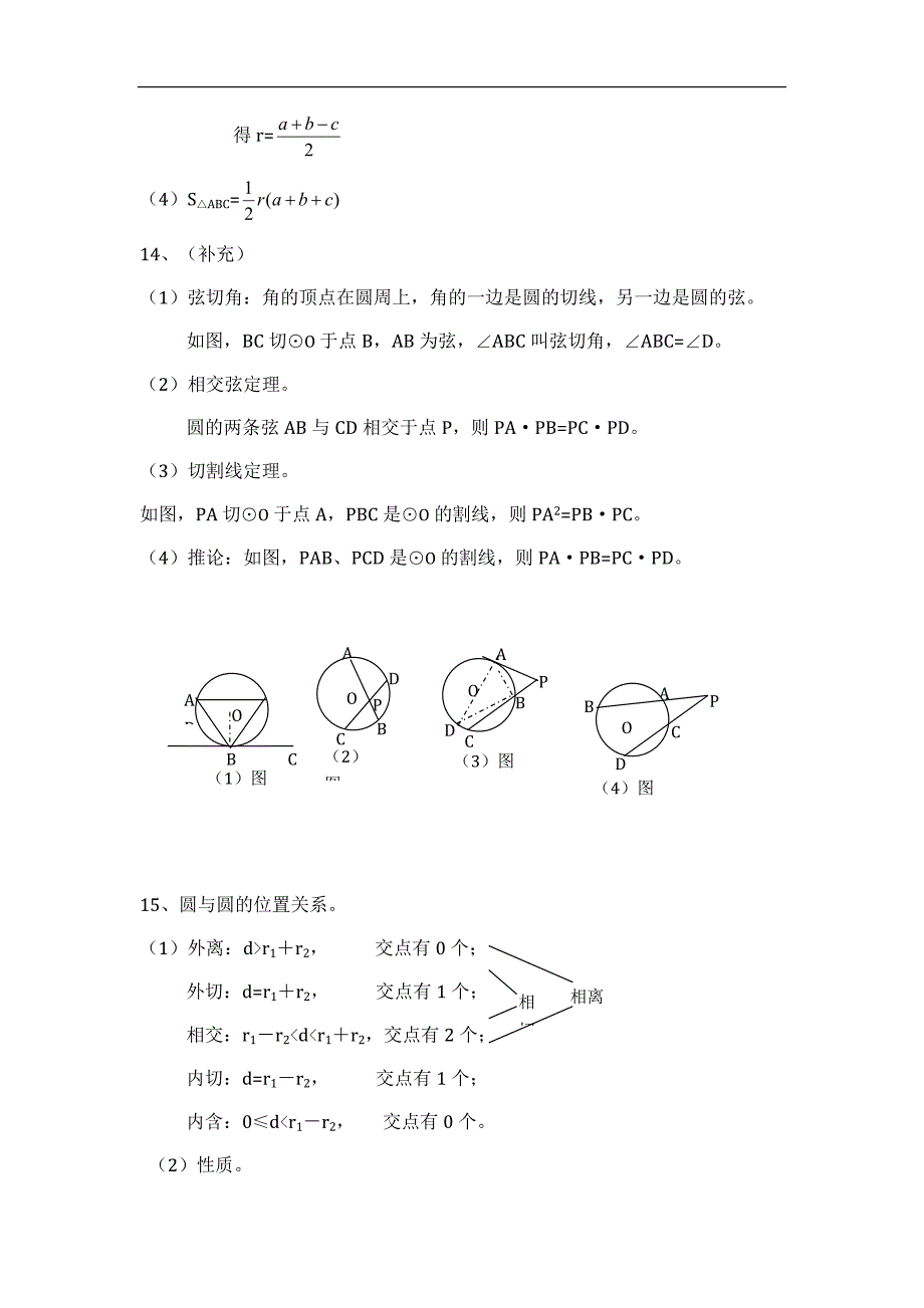 圆的知识点归纳总结大全_第4页