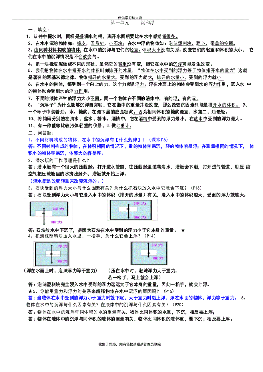 教科版五年级下册科学知识点_第1页