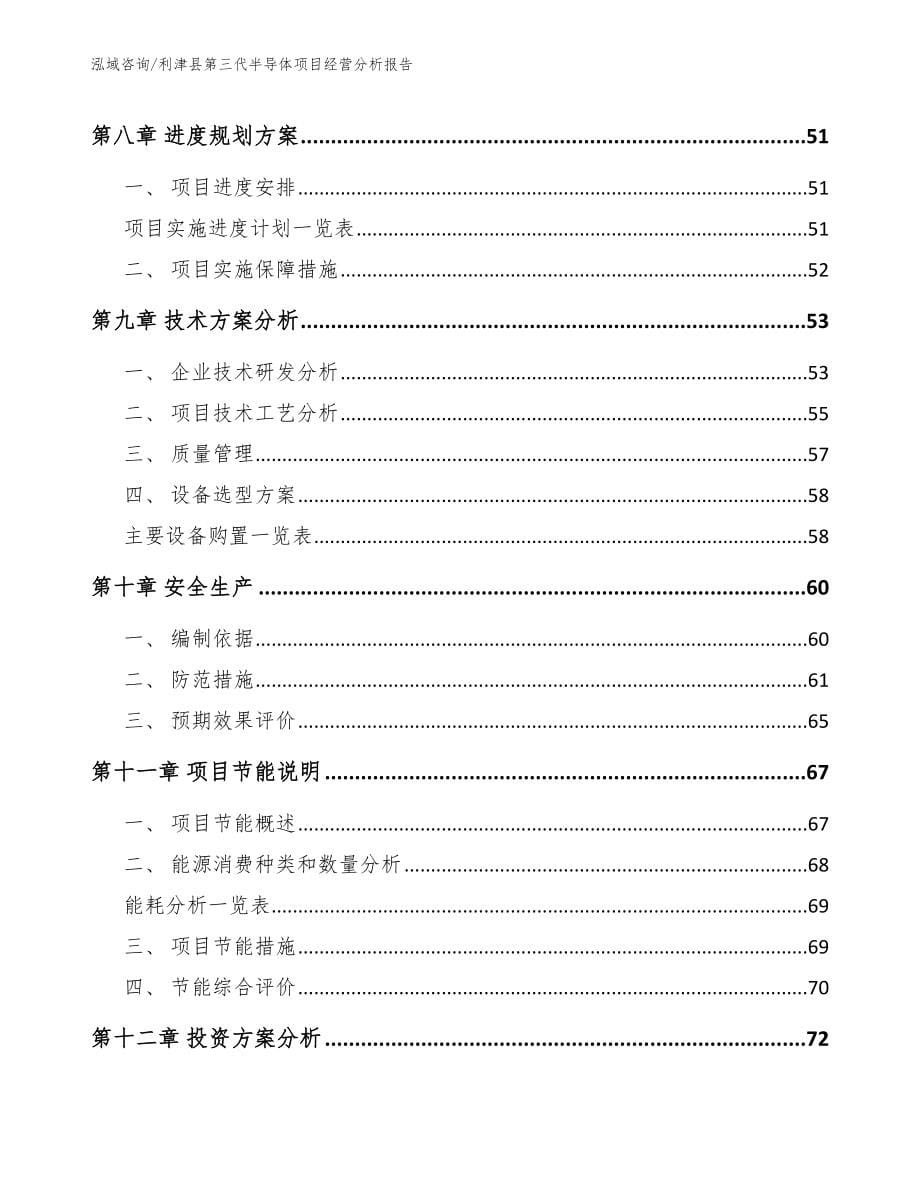 利津县第三代半导体项目经营分析报告（模板）_第5页