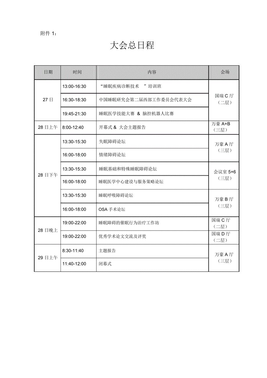 2018年中国西部睡眠医学大会_第1页