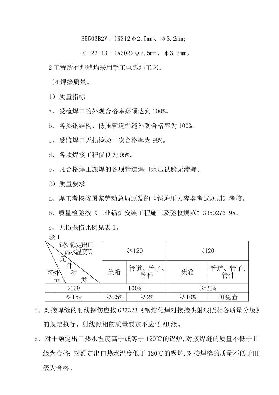 2台29MW燃气热水锅炉安装施工设计方案_第5页