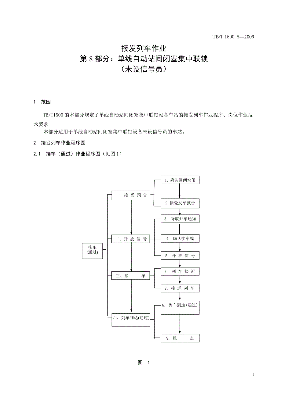 TBT1500.8-2009(非正式版)接发列车作业单线自动站间闭塞集中联锁(未设信号员)(非正式版).doc_第4页