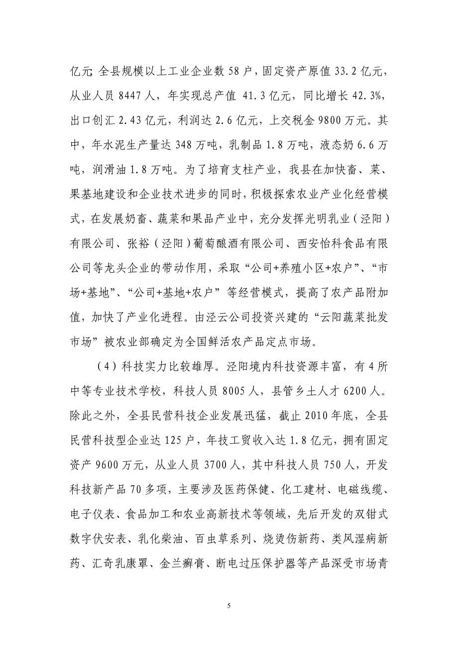 泾阳县中小企业技术服务平台建设建设可行性分析报告(最新)_第5页