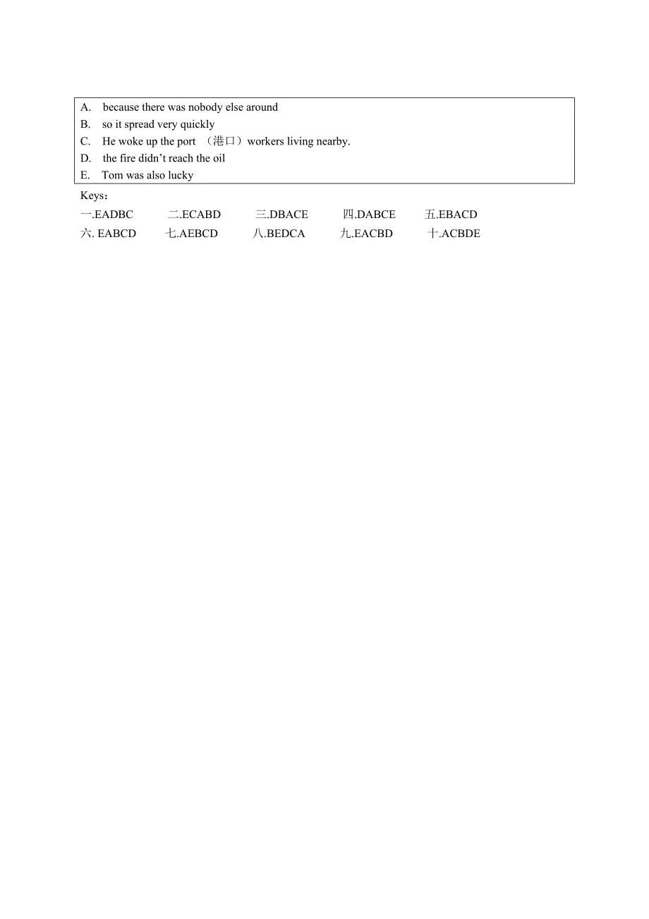 初三英语选句子补全短文_第5页