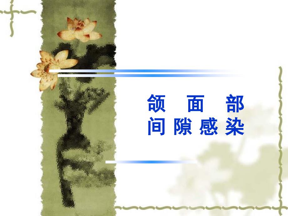 《颌面部间隙感染》PPT课件_第1页