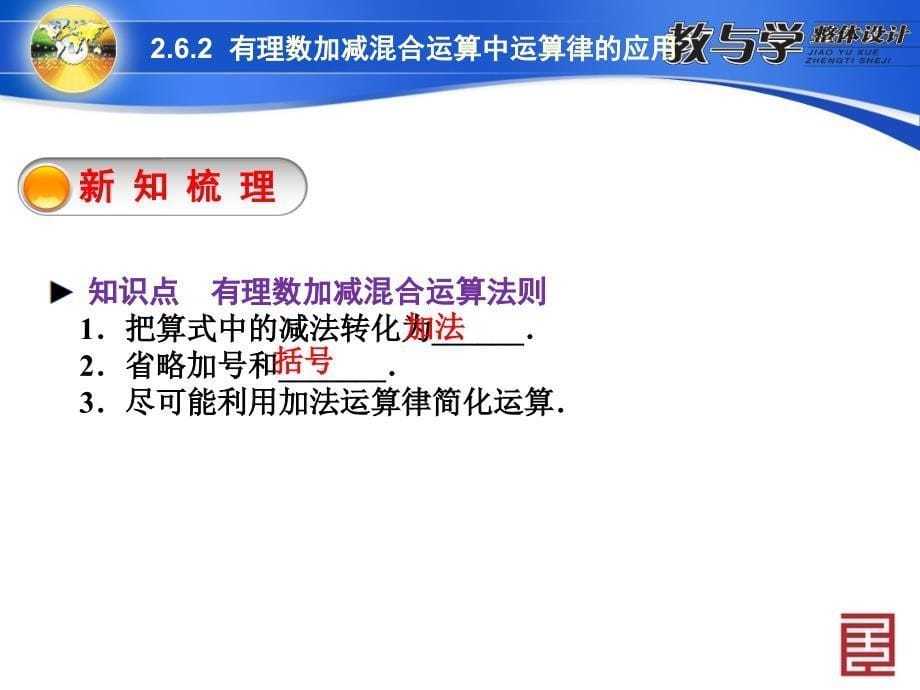 262有理数加减混合运算中运算律的应用_第5页