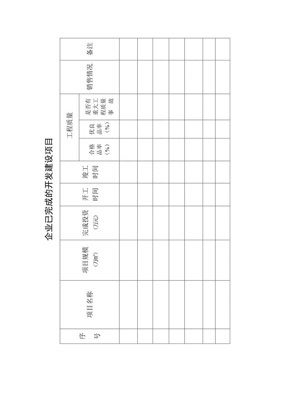 房地产开发企业资质申报表_第5页