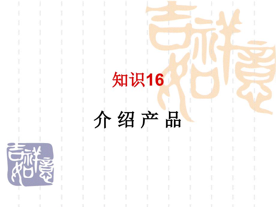 知识16产品介绍课件_第1页