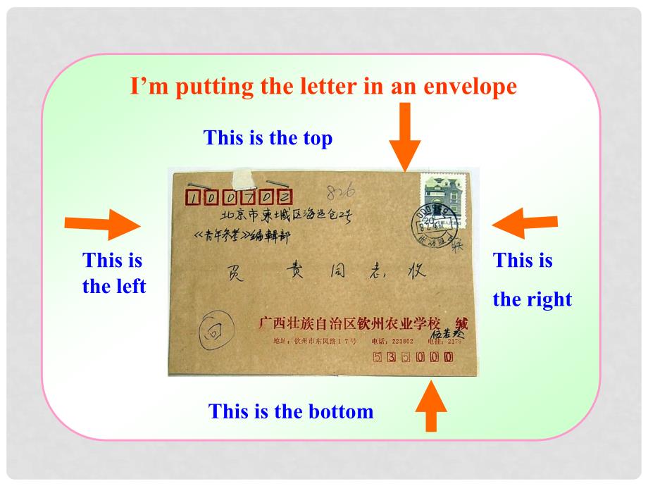 七年级英语下册 Lesson 20《Let’s Write Home》同步授课课件 冀教版_第4页