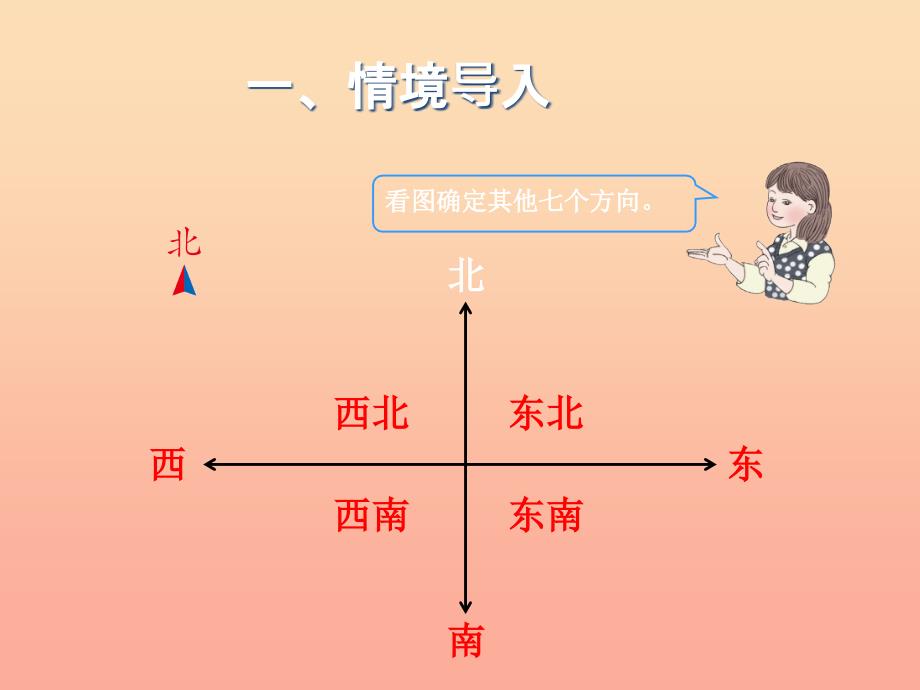 三年级数学下册 1 位置与方向（一）行走路线（例4）课件 新人教版_第2页