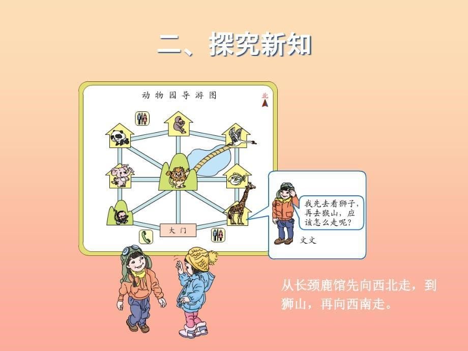 三年级数学下册 1 位置与方向（一）行走路线（例4）课件 新人教版_第5页