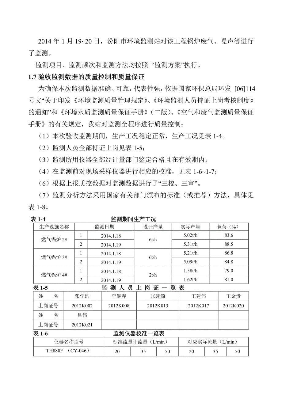 医院煤改气竣工验收监测报告_第5页