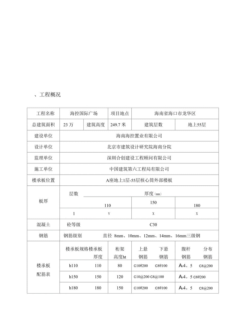 楼承板砼浇筑方案_第4页