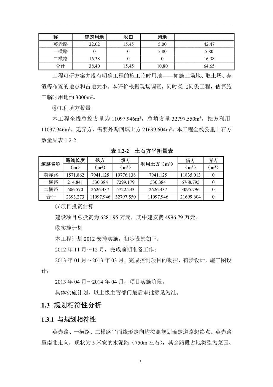 562691194海南国际信息产业园E01地块周边规划市政道路工程环境影响报告书简本_第5页