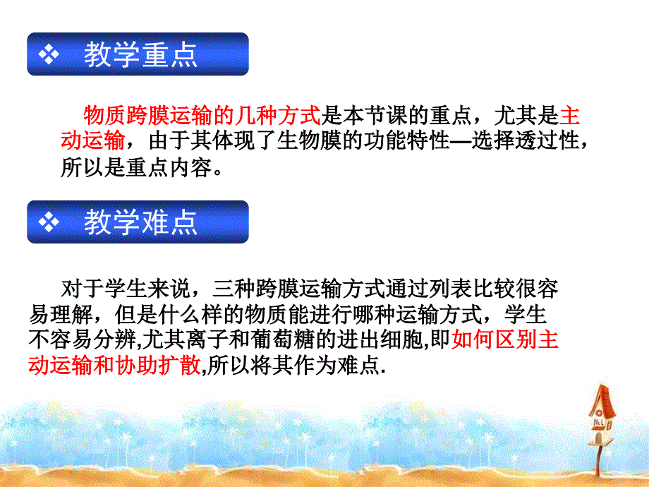 物质的跨膜运输说课稿 6_第4页