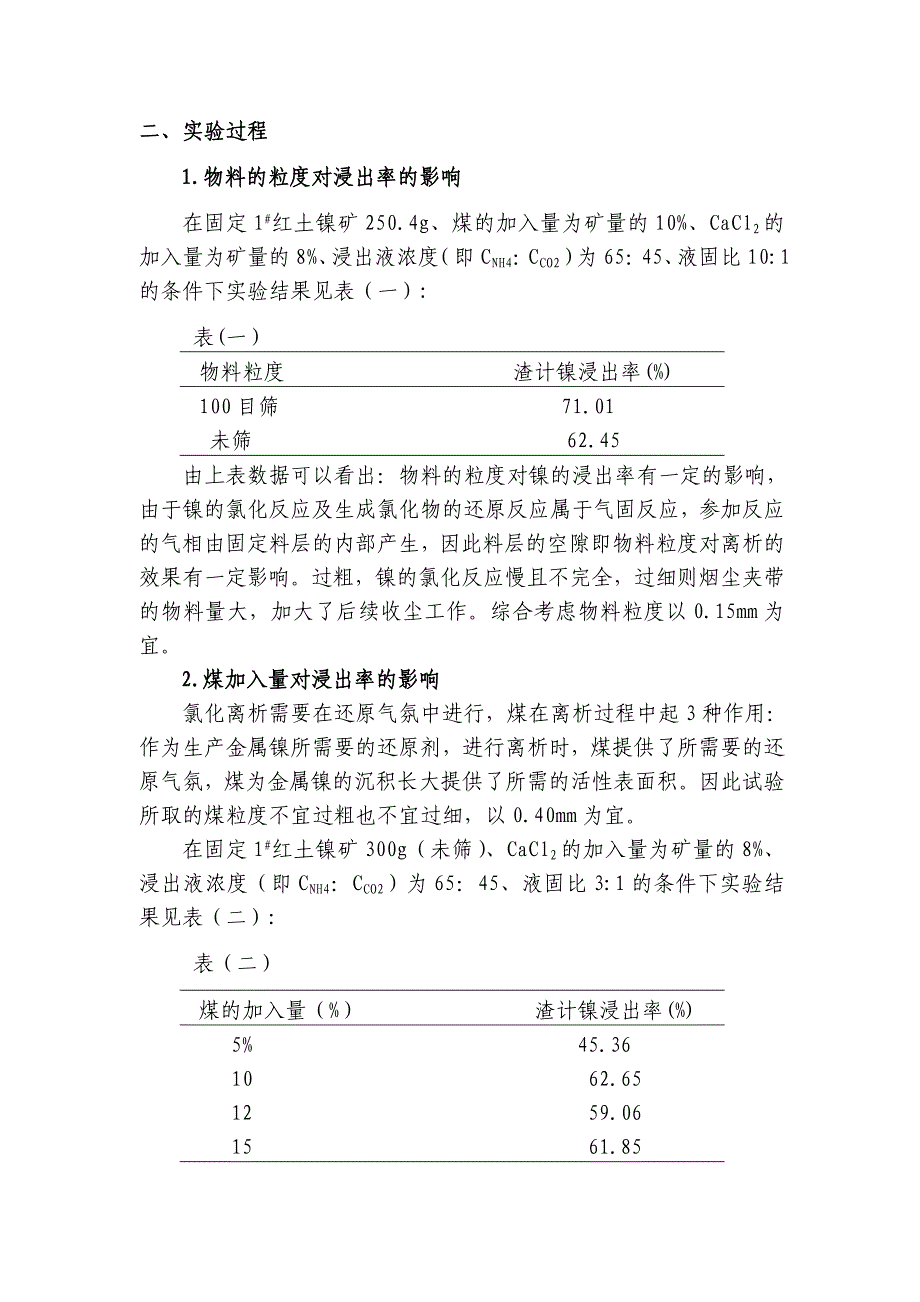 1#红土镍矿氯化离析及氨浸试验.doc_第2页